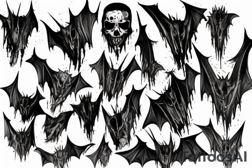 bat from the walking dead tattoo idea