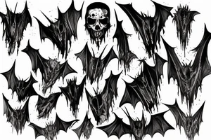 bat from the walking dead tattoo idea