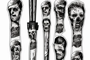 baseball bat from the walking dead tattoo idea
