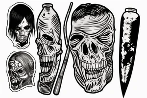 baseball bat, the walking dead tattoo idea