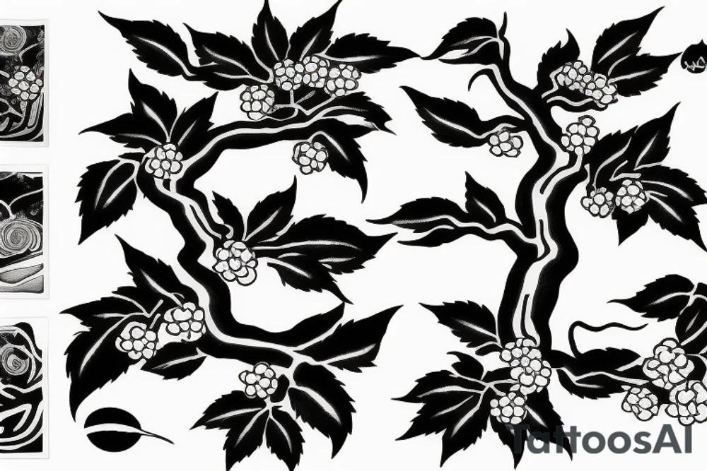 Cherry blooms tree tattoo idea