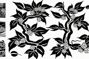 Cherry blooms tree tattoo idea