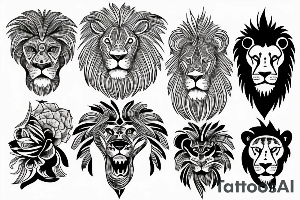 lion tattoo idea