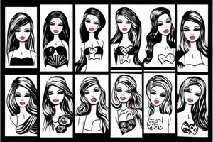 barbie doll tattoo idea