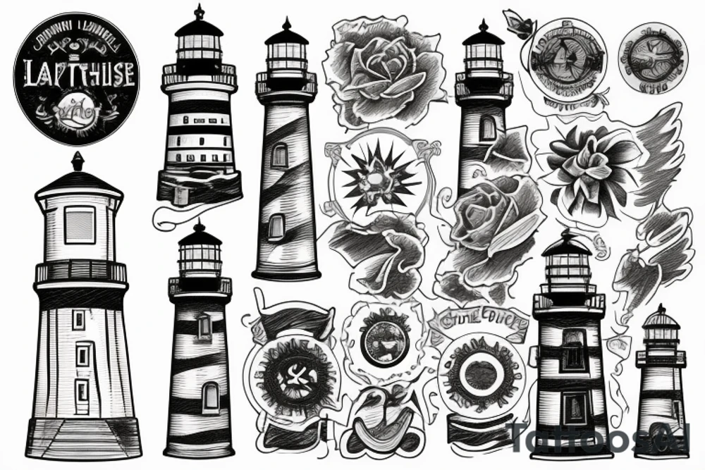 lighthouse tattoo idea