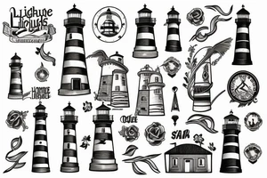 lighthouse tattoo idea