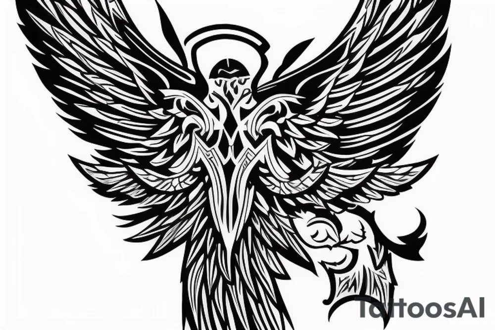 Fighter aircraft wings for a tattoo on my back tattoo idea