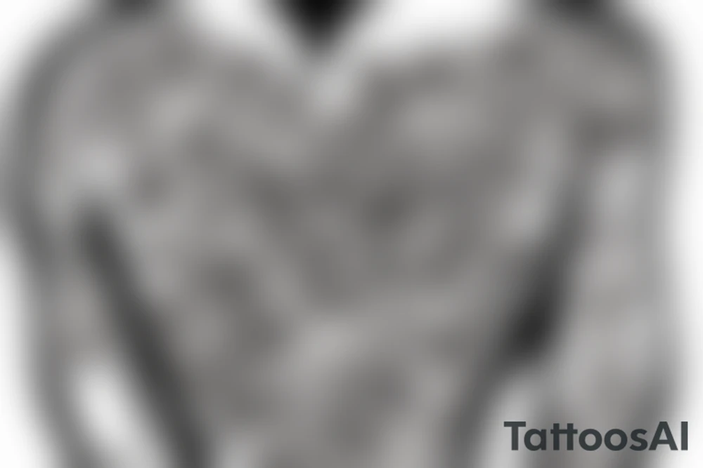 Heart organ with flowers tattoo idea