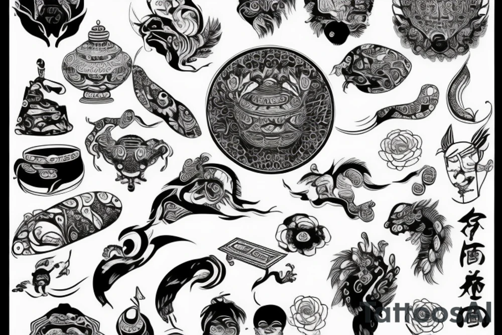 Asian design, mystery tattoo idea