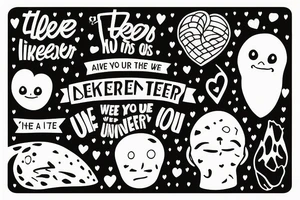 A heartstopper design with the quote "I like to think we would find each other in any universe" tattoo idea