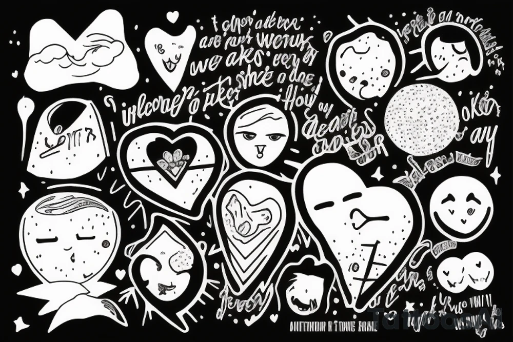 A heartstopper design with the quote "I like to think we would find each other in any universe" tattoo idea
