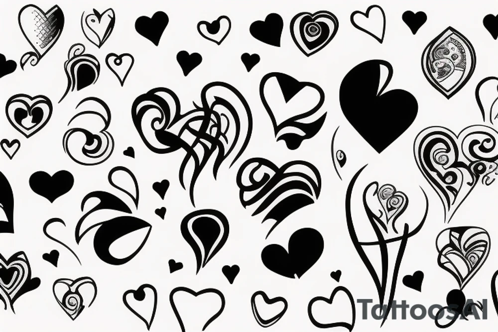 a match with a heart tattoo idea