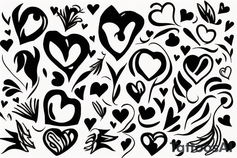 a match with a heart tattoo idea