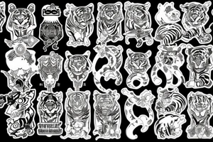 A tiger tattoo idea