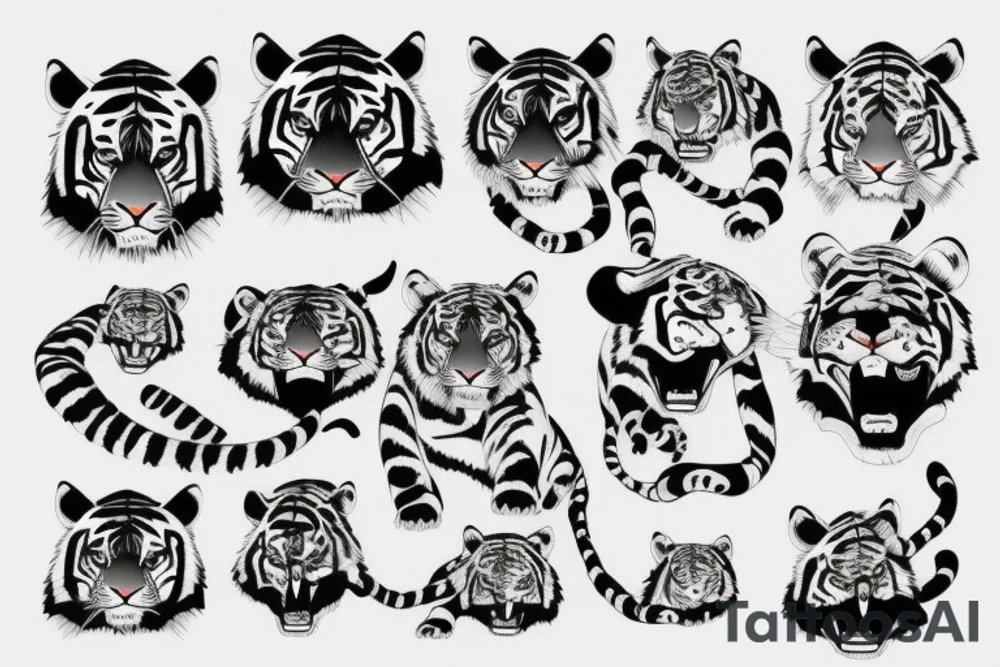 A tiger tattoo idea
