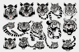 A tiger tattoo idea