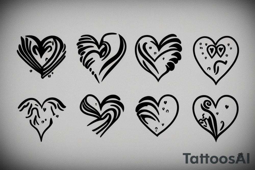 Crying heart tattoo idea