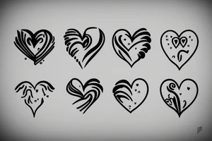 Crying heart tattoo idea