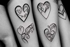 Crying heart tattoo idea