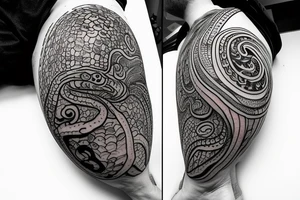 turtle, unhatched egg, giant pacific octopus tattoo idea
