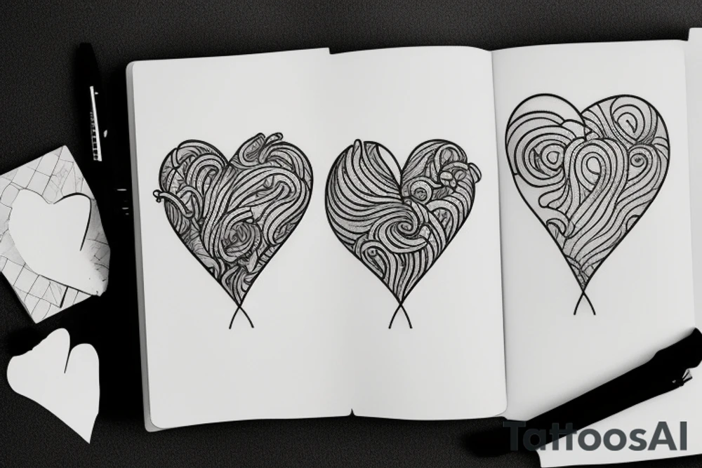 Heart candy tattoo idea