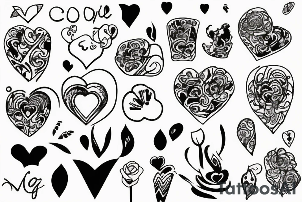 Heart candy tattoo idea