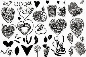 Heart candy tattoo idea