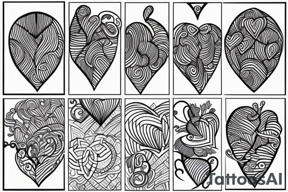 Love heart small line work tattoo idea