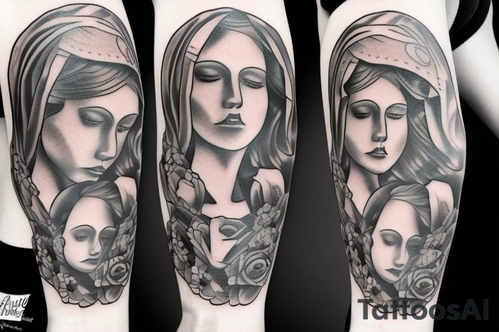 Mother Mary tattoo idea