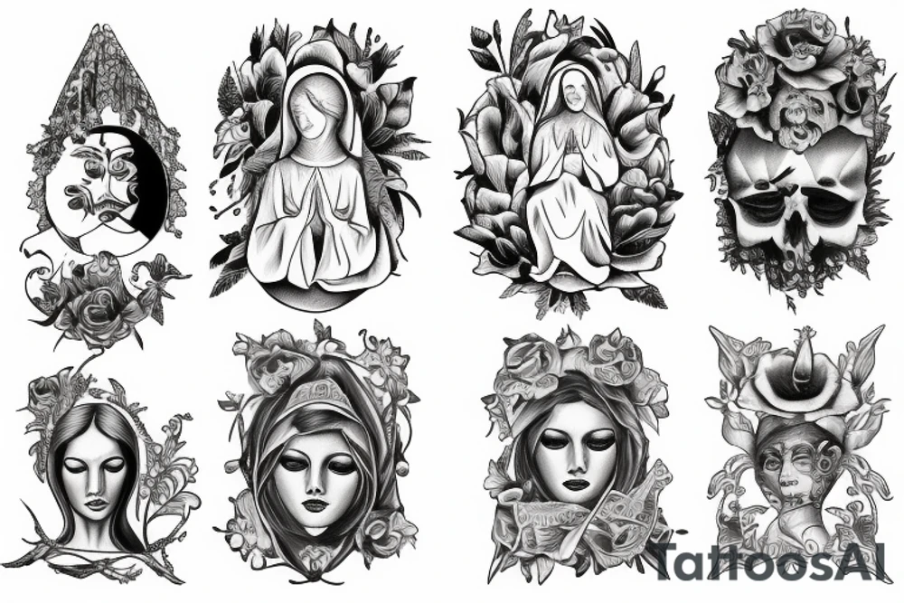Mother Mary tattoo idea