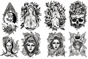 Mother Mary tattoo idea