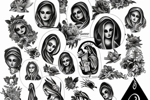 Mother Mary tattoo idea