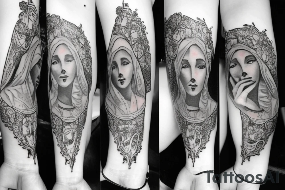 Mother Mary tattoo idea