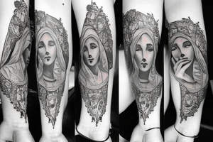 Mother Mary tattoo idea