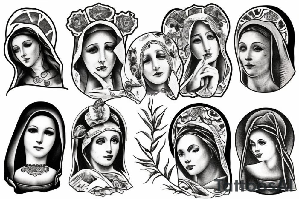 Mother Mary tattoo idea