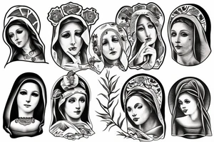 Mother Mary tattoo idea