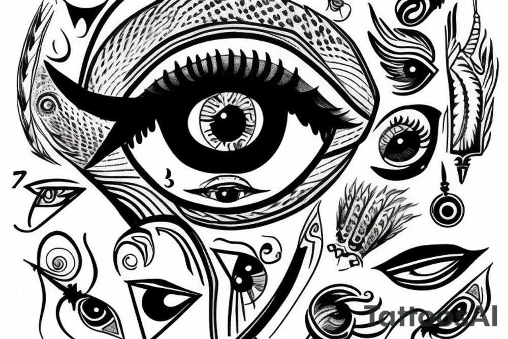 Eye of horus tattoo idea