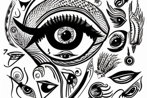 Eye of horus tattoo idea