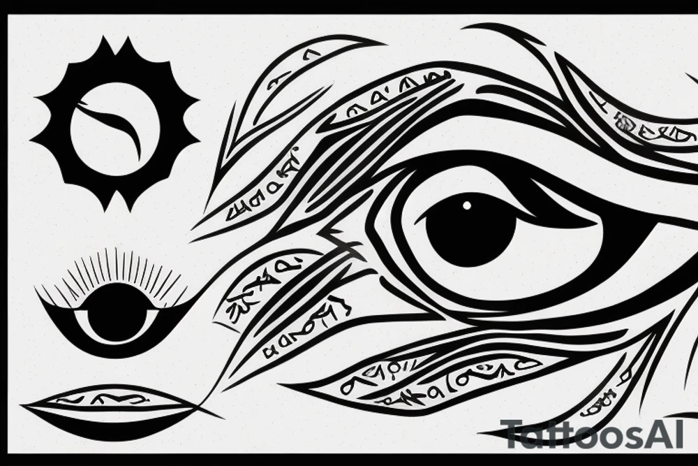 Eye of horus tattoo idea