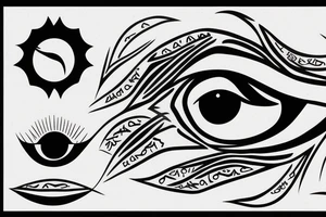 Eye of horus tattoo idea