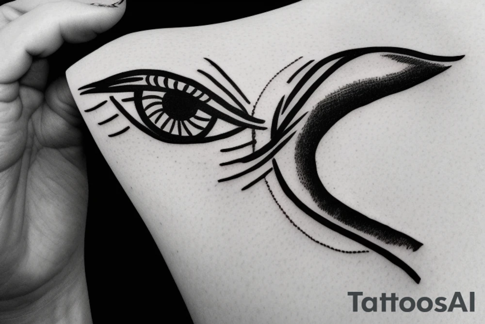 Eye of horus tattoo idea