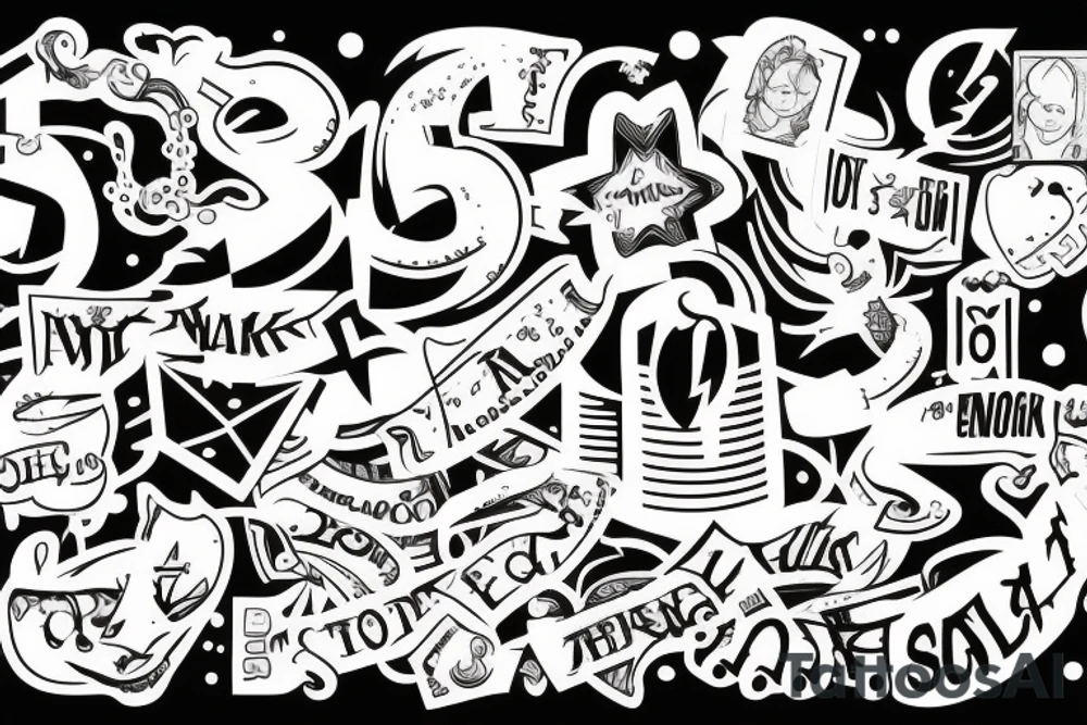 Stock Market Trading with the letters OP tattoo idea