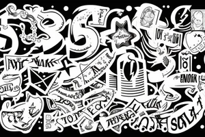 Stock Market Trading with the letters OP tattoo idea