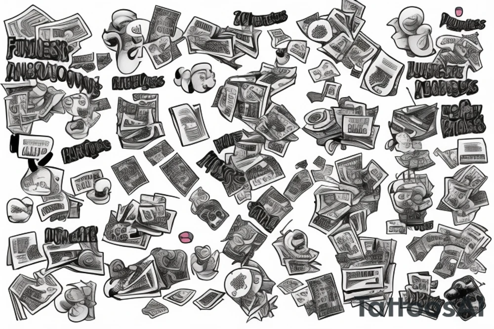 Financial markets with the name “Options Players” tattoo idea