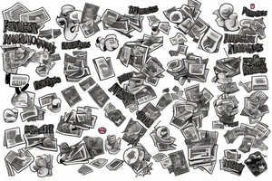 Financial markets with the name “Options Players” tattoo idea