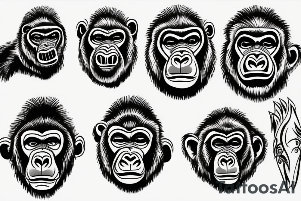 Gorilla tattoo idea