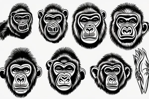 Gorilla tattoo idea