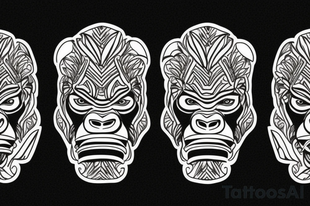 Gorilla tattoo idea