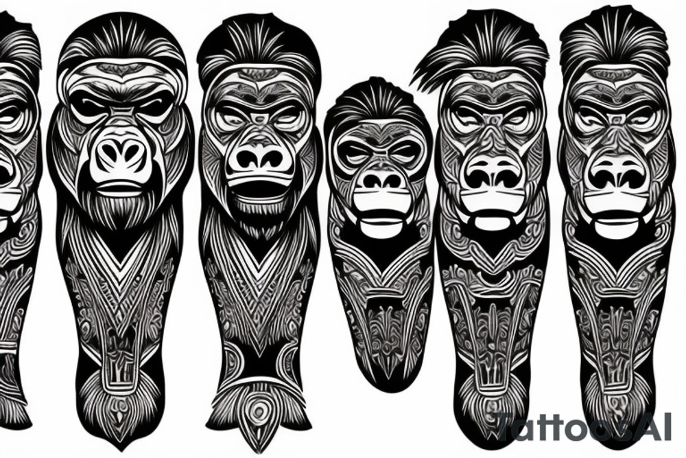 Gorilla tattoo idea