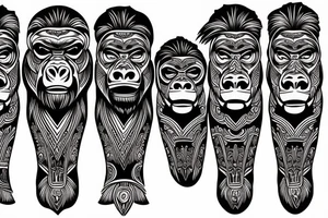 Gorilla tattoo idea